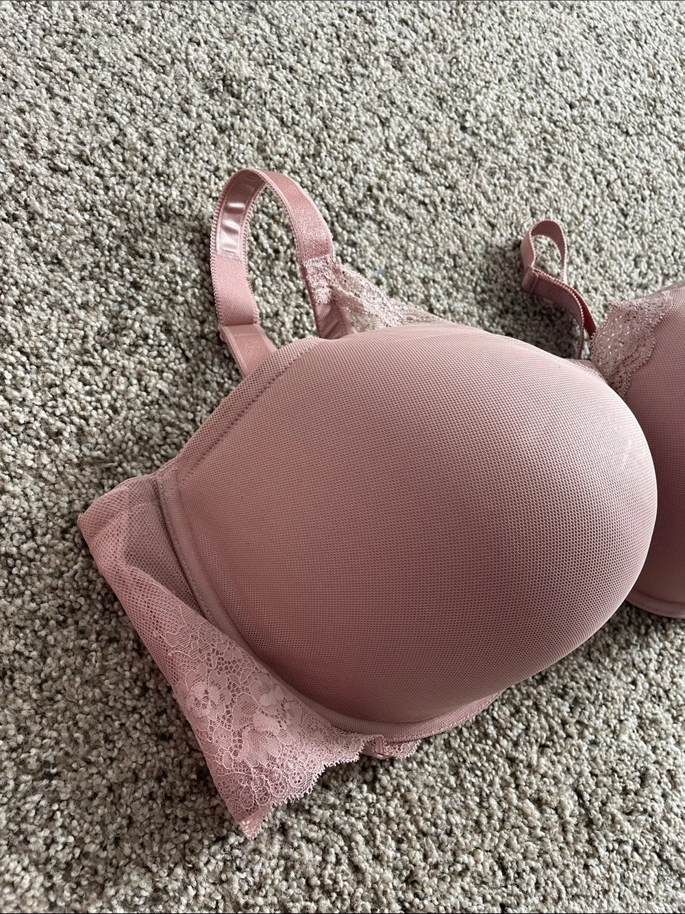 torrid Mauve Lace-Trim Push Up Bra 42G